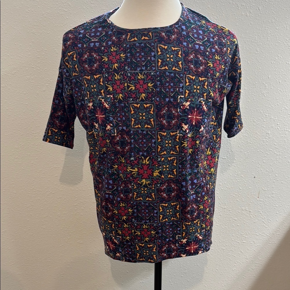 LuLaRoe Multicolor Patterned Blouse
